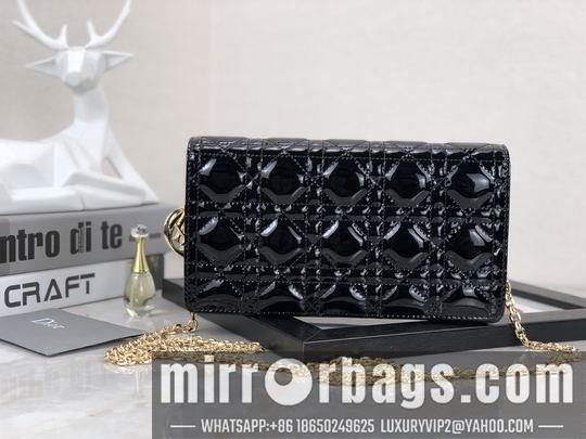 Dior Replica Bags Dior D6602漆皮藤格纹 22x12x3cm wz