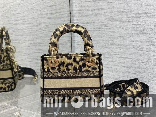 Dior Replica Bags Dior Lady豹纹 丛林刺绣 17cm wz5色