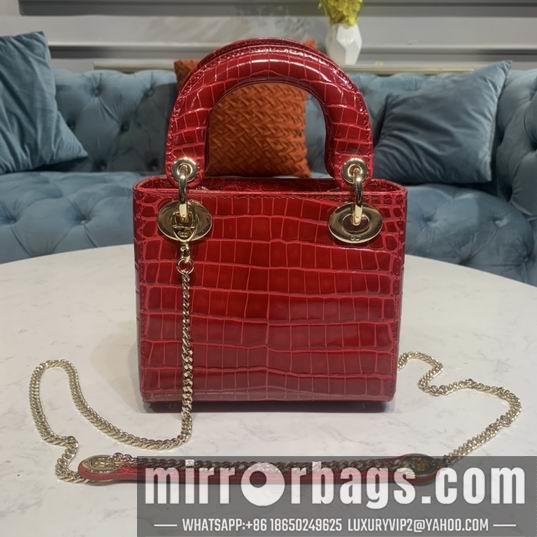 Dior Replica Bags Dior Lady鳄鱼压纹17x7.5x14cm yz