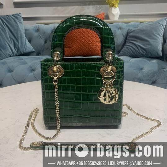 Dior Replica Bags Dior Lady鳄鱼压纹17x7.5x14cm yz