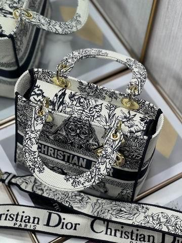 Dior Replica Bags Dior Lady 五格刺绣24cm yz