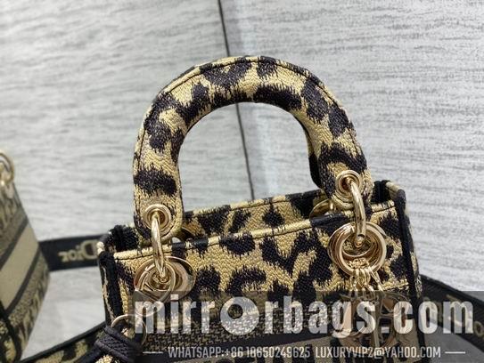 Dior Replica Bags Dior Lady豹纹 丛林刺绣 17cm wz5色