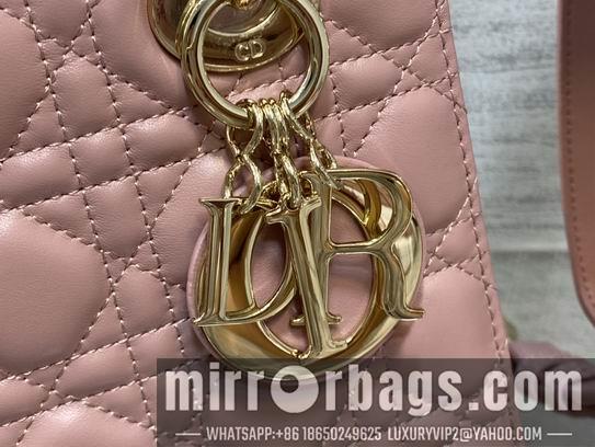 Dior Replica Bags Dior Lady M0538复古粉羊金 20cm wz2色