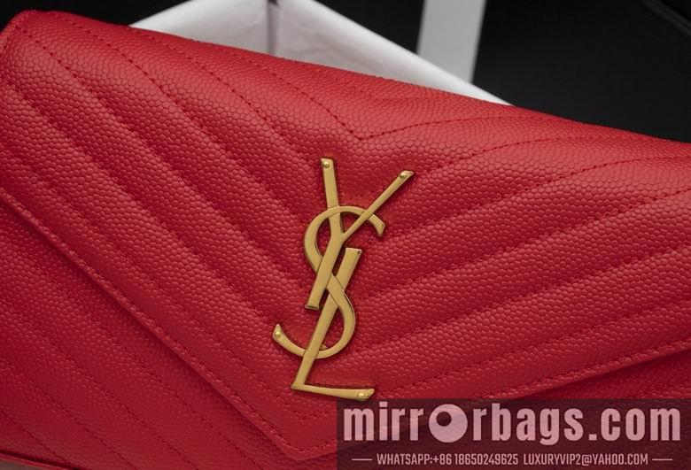 YSL Replica Bags WN01740红色金扣 22.5X14X4