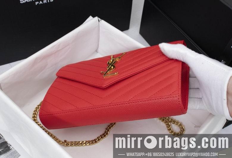 YSL Replica Bags WN01740红色金扣 22.5X14X4