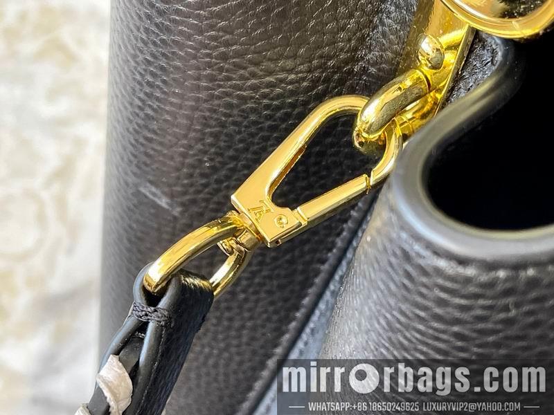 1:1 Louis Vuitton Bags Capucines M21127黑色编织27x18x9cm ss