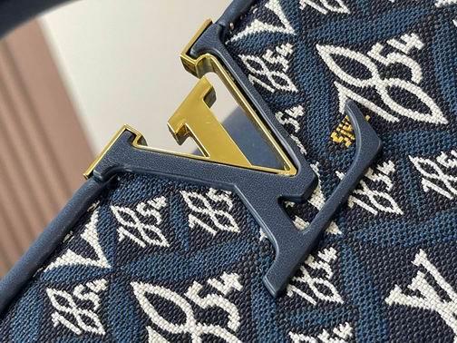 1:1 Louis Vuitton Bags Capucines M57358杏 黑 蓝31.5x20x11cm cs