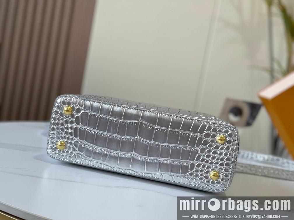 1:1 Louis Vuitton Bags N92967复古金色鳄鱼纹31.5x20x11cm cs