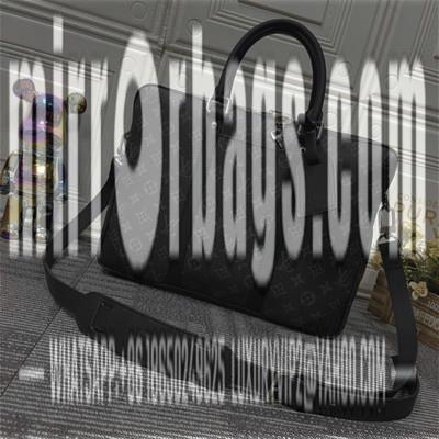 1:1 Louis Vuitton Bags Voyage M46457黑花 老花 黑格 压格 十字纹36.5x27.5x6cm ss