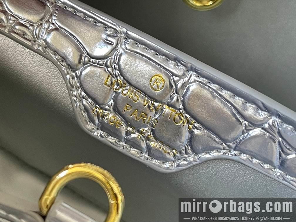 1:1 Louis Vuitton Bags N92967复古金色鳄鱼纹31.5x20x11cm cs