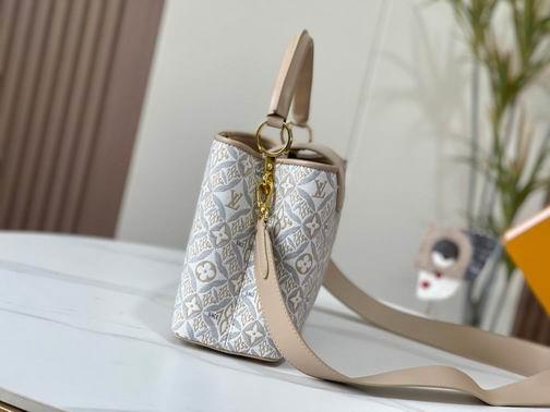 1:1 Louis Vuitton Bags Capucines M57358杏 黑 蓝31.5x20x11cm cs