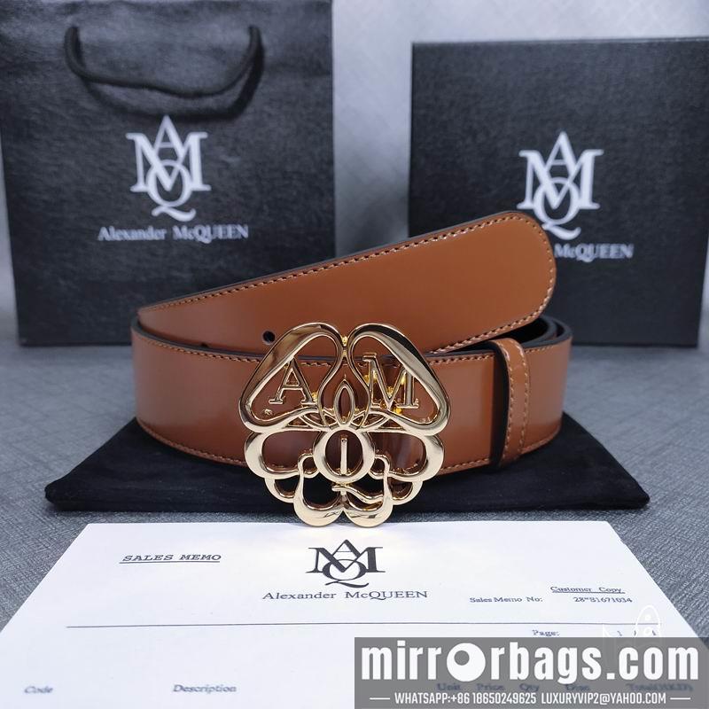 Replica McQueen belt 38mmX80-125cm lb071802
