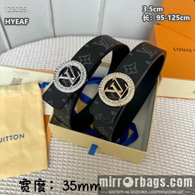 Replica LV belt 35mmX95-125cm 8L18