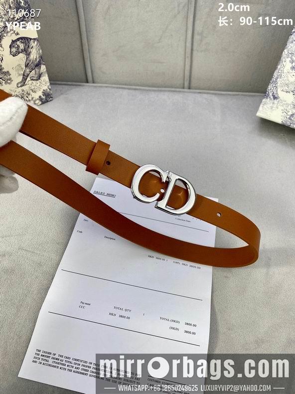 Replica Dior Belt 20mmX90-115cm 8L04