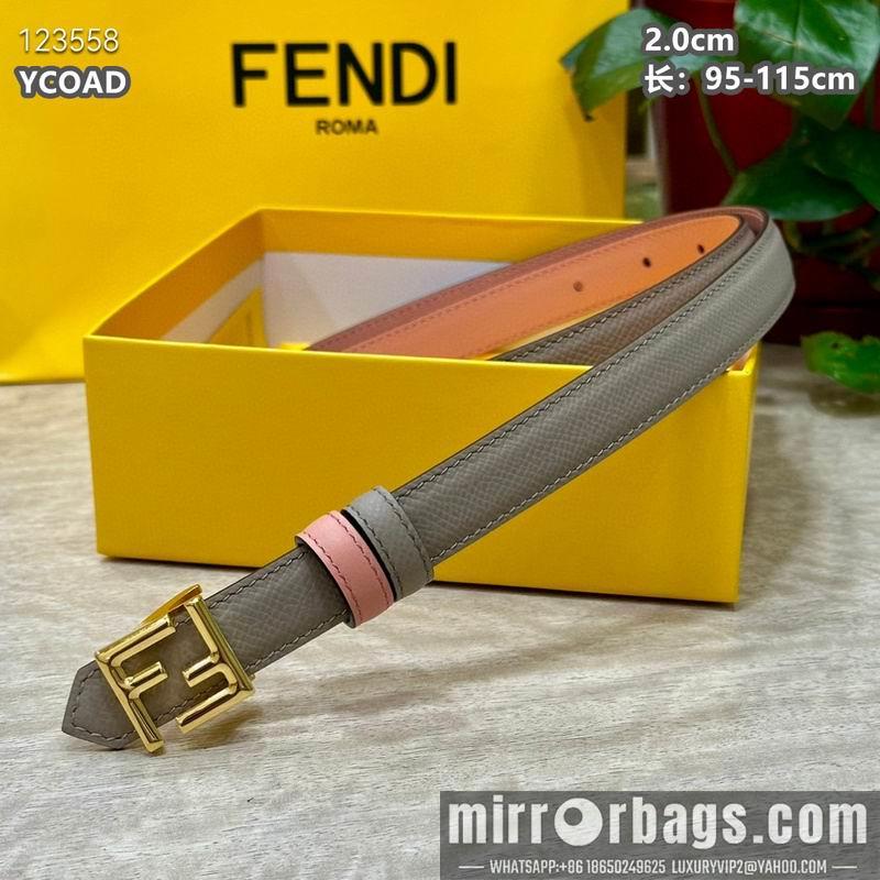Replica Fendi belt 20mmX95-115cm 8L16