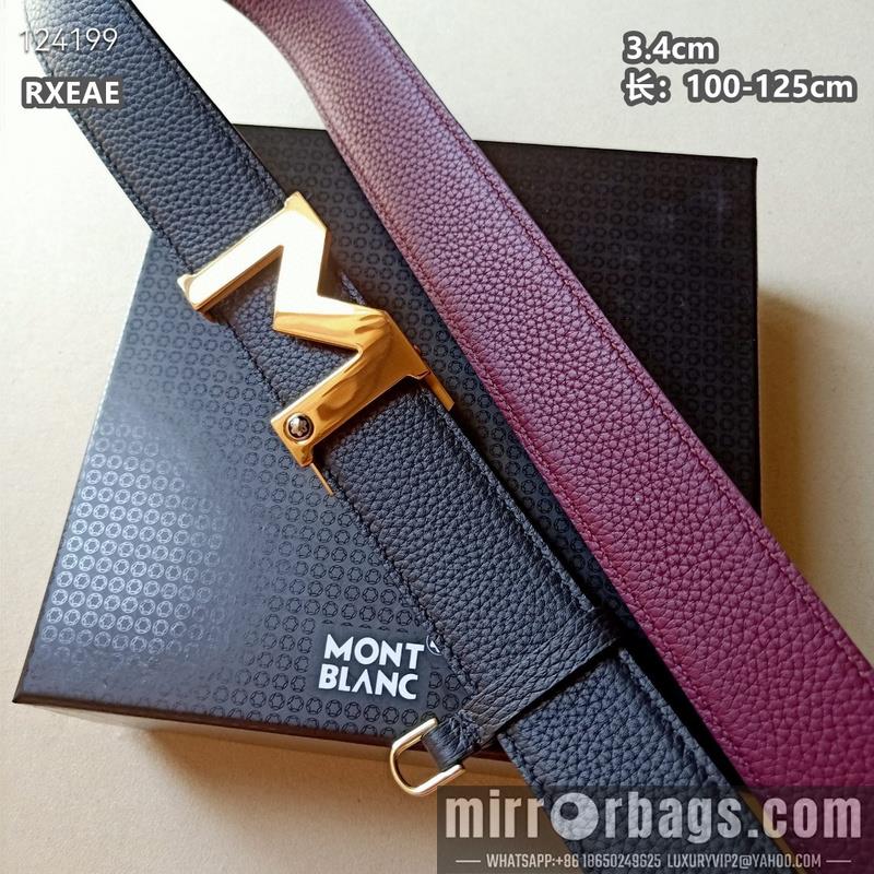 Replica Montlanc belt 34mmX100-125cm 8L13