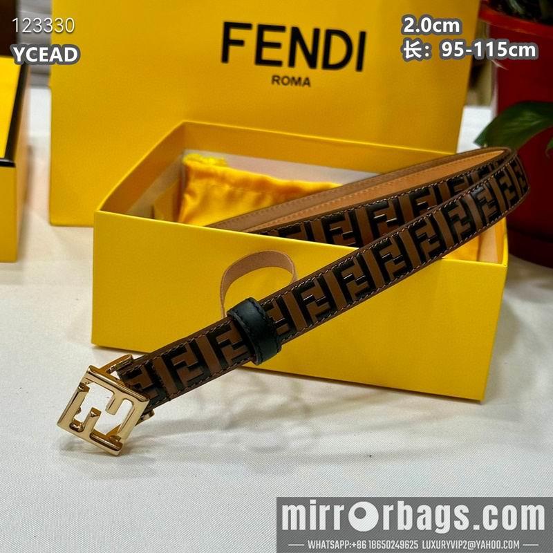 Replica Fendi belt 20mmX95-115cm 8L15