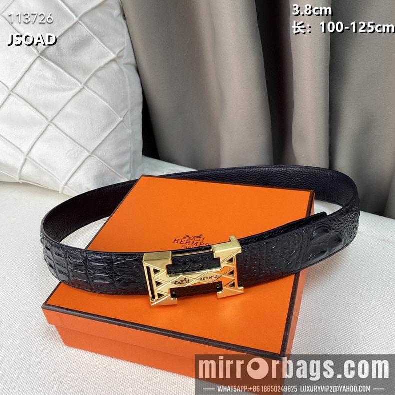 Replica Hermes belt 38mmX100-125cm 8L082505