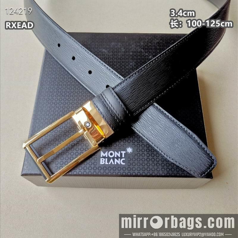 Replica Montblanc belt 34mmX100-125cm 8L05