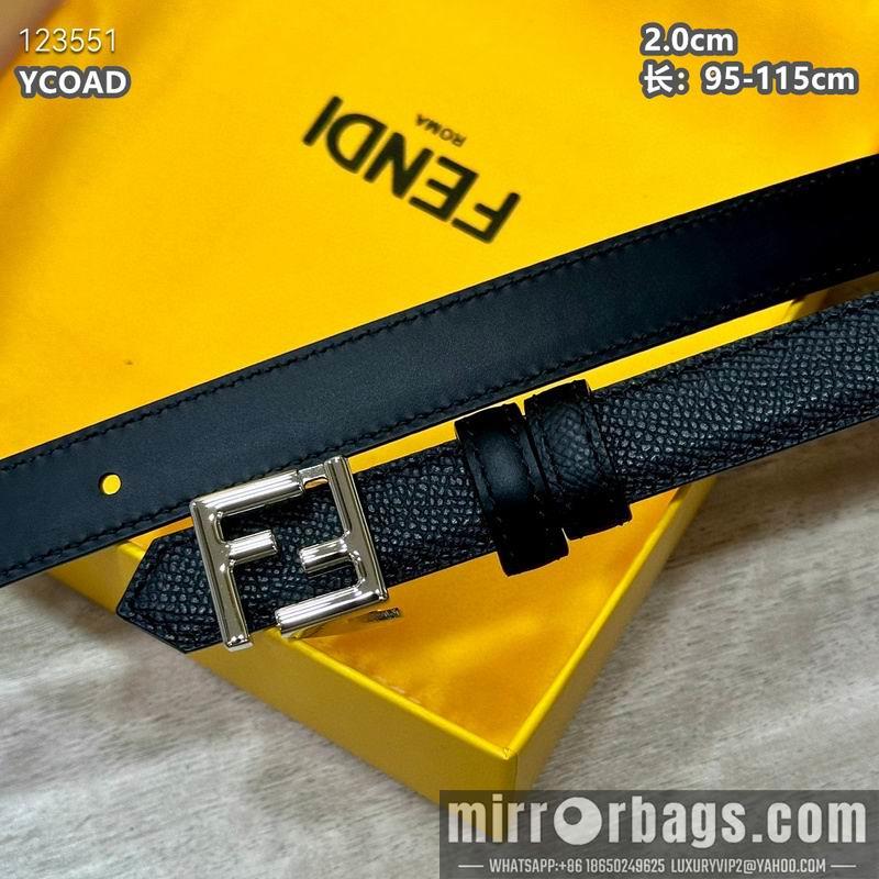 Replica Fendi belt 20mmX95-115cm 8L16