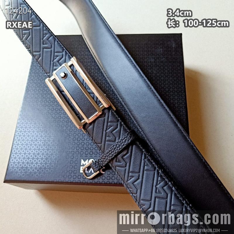 Replica Montlanc belt 34mmX100-125cm 8L12