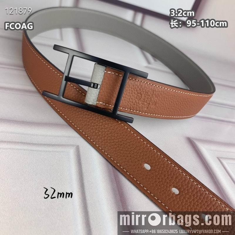 Replica Hermes belt 32mmX95-110cm 8L27