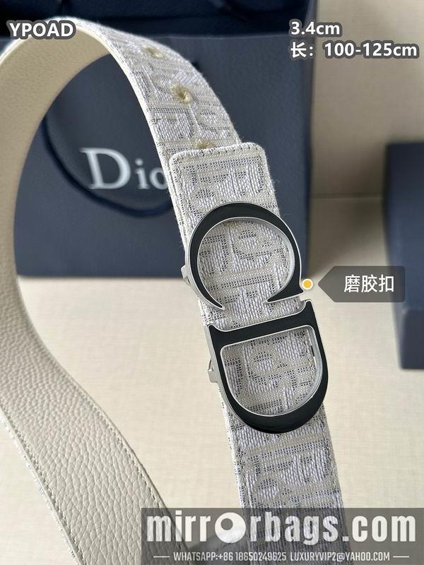 Replica Dior belt 34mmX100-125cm 8L09
