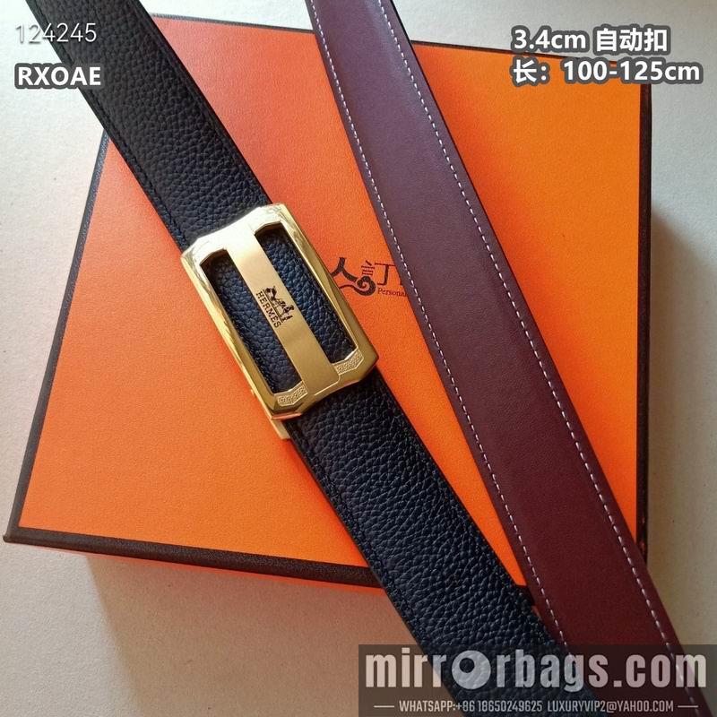Replica Hermes belt 34mmX100-125cm 8L08