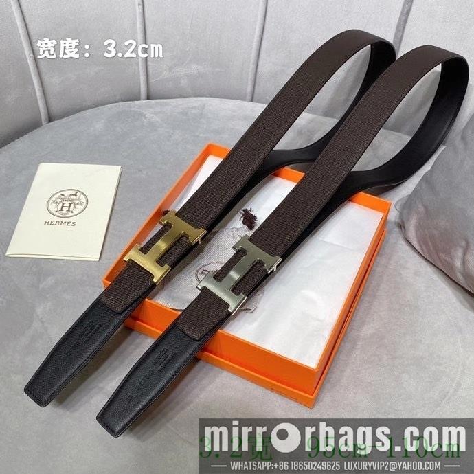 Replica Hermes Belt 32mmX95-110cm 7D18