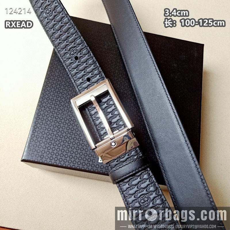 Replica Montblanc belt 34mmX100-125cm 8L06