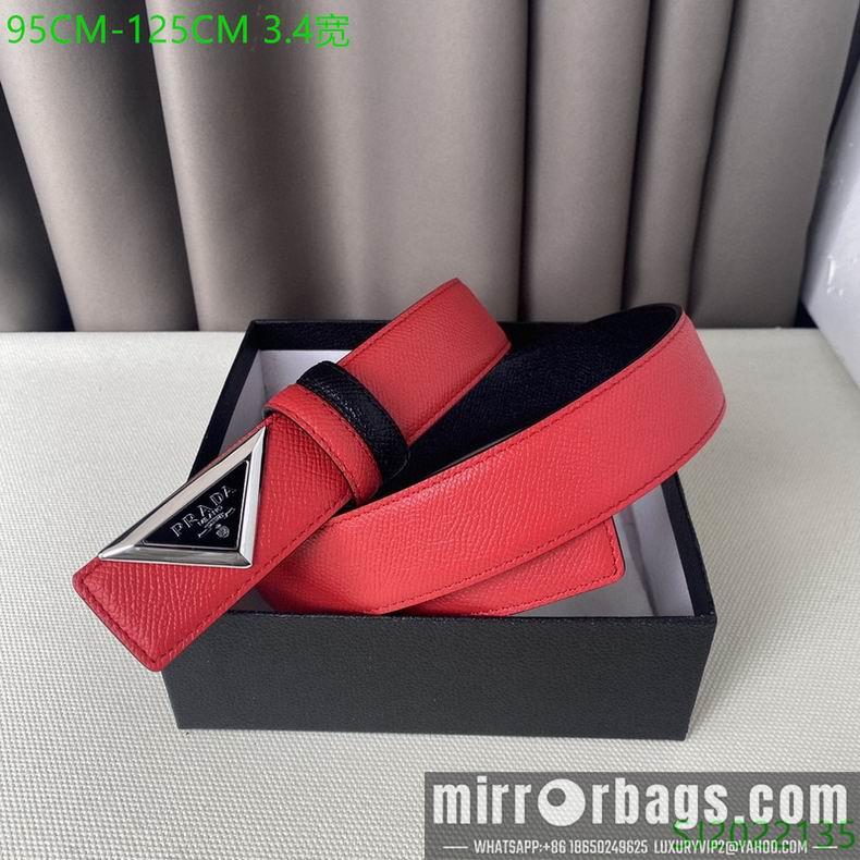 Replica Prada Belt 34mmX95-125cm 7D03