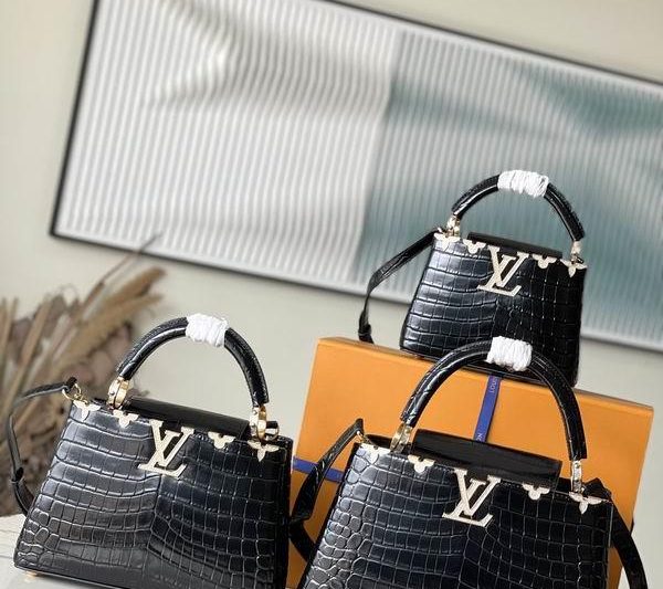 LV Replica Bags Capucines M51783鳄鱼纹21x14x8cm gf