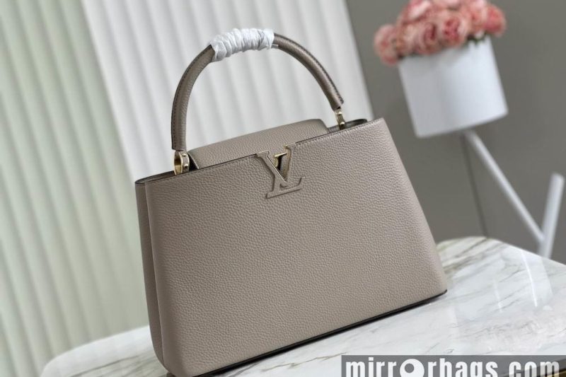 LV Replica Bags Capucines M42253 M48865淡咖 36x23x14cm gf