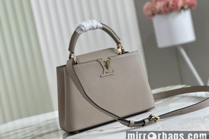 LV Replica Bags Capucines M42253 M48865淡咖 27x18x9cm gf