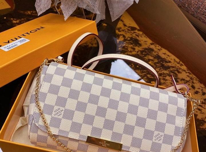 LV Replica Bags Favorite N41275白格28cm gf