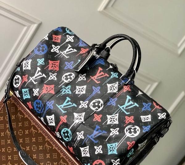 LV Replica Bags Keepall M21384涂鸦 50x29x23cm gf