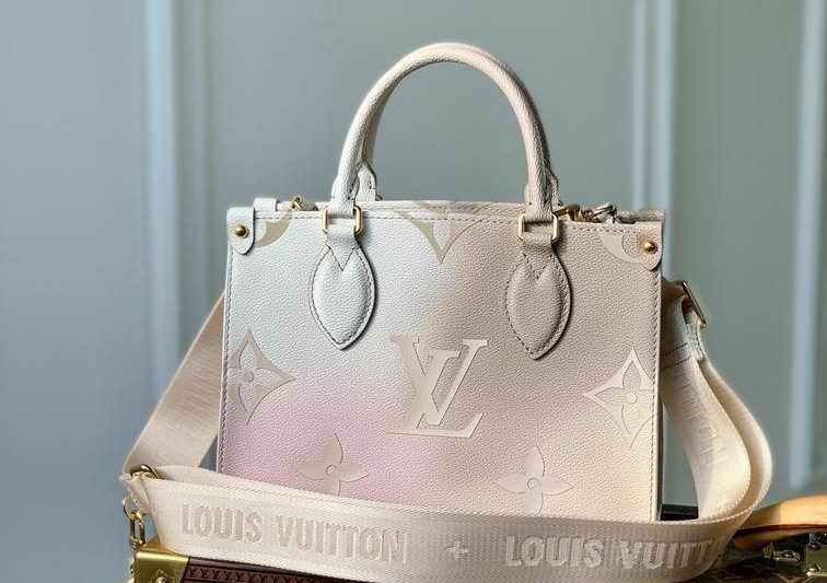 LV Replica Bags OnTheGo M59856渐变杏 25x19x11.5cm gf