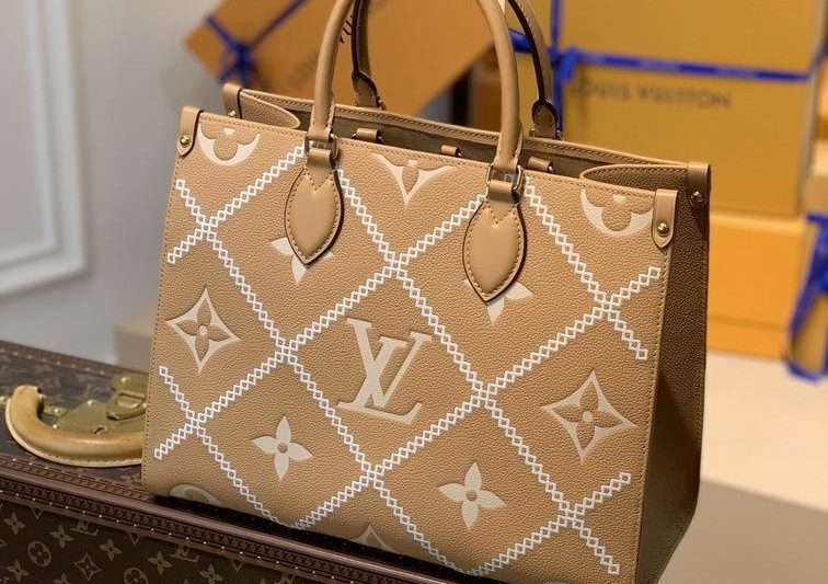 LV Replica Bags Onthego M46015 M46016 35x27x14cm gf