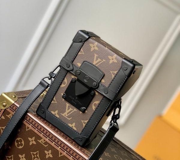 LV Replica Bags Trunk M82077老花10.7×17.5×6.8cm gf