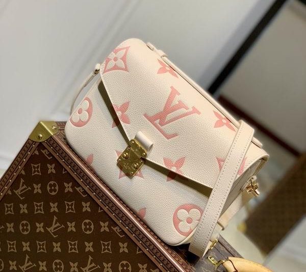 LV Replica Bags Speedy M45573白色粉印 25x19x7cm gf