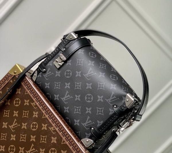 LV Replica Bags Side trunk pm M46358黑花21x14x6cm gf