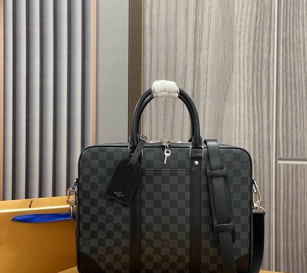 LV Replica Bags Damier N40445黑格36.5×27.5x6cm gf