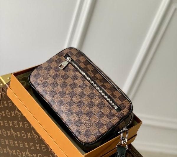 LV Replica Bags Pochette Kasai M41663啡格25×15.5×6.5cm