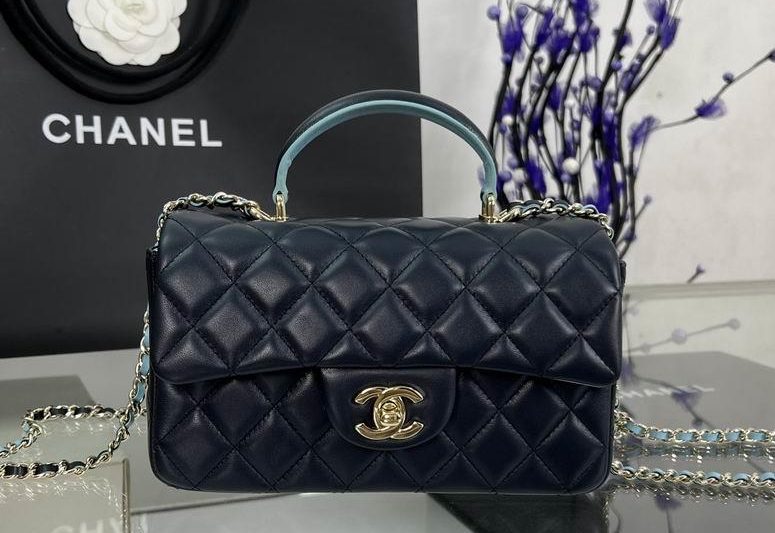 Chanel Replica Bags AS2431 20X14X7cm BL