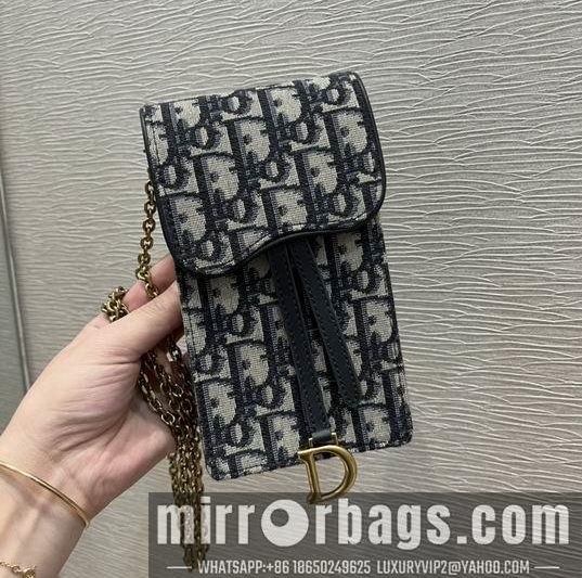 Dior Replica Bags Dior Oblique老花手机包9.5x4x18cm wz