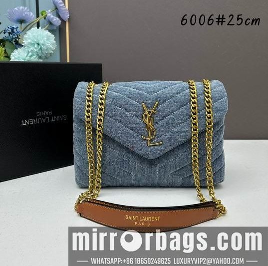 YSL Replica Bags YSL 6006牛仔 25x14x9cm ww